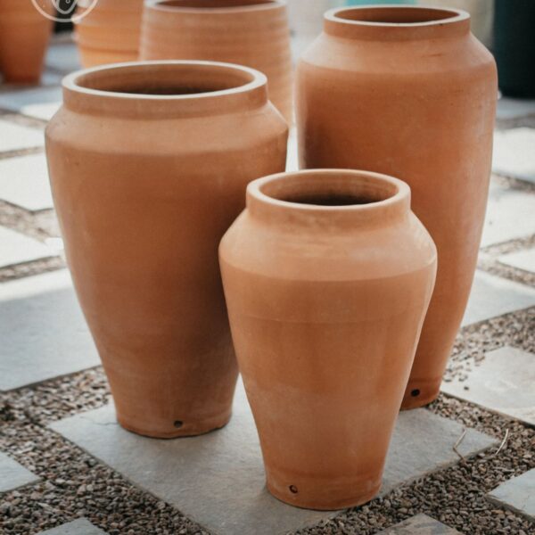 Large terracotta flower pot