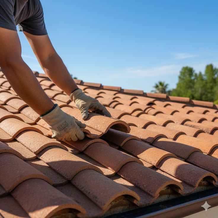 Clay roofing tiles